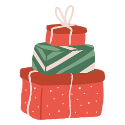 Pila de ilustración de regalos Diseño PNG