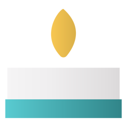 Pillar candle flat design PNG Design