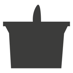 Pillar candle silhouette PNG Design