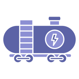 Silueta de transporte de carga de potencia Diseño PNG