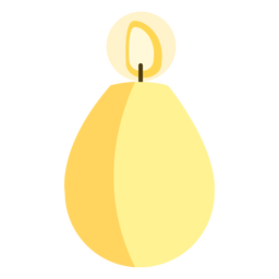 Vela redondeada plana Diseño PNG