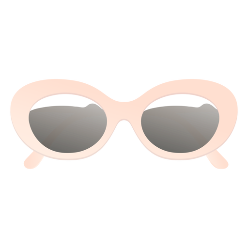 Abgerundete übergroße Sonnenbrille glänzend PNG-Design