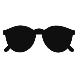 Abgerundete Sonnenbrille flach PNG-Design