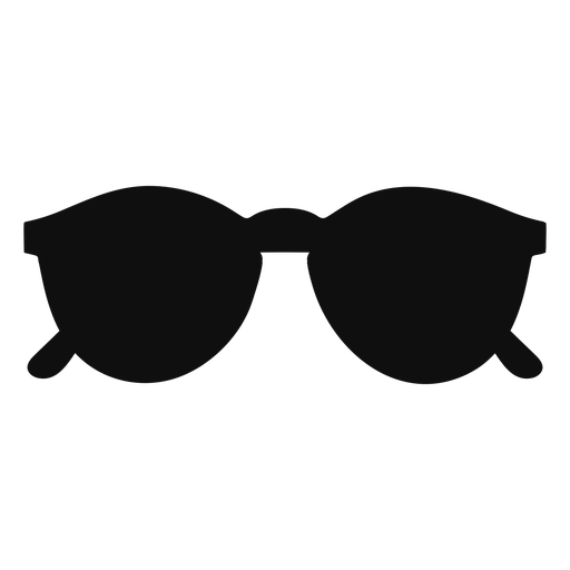 Rounded sunglasses flat - Transparent PNG & SVG vector file