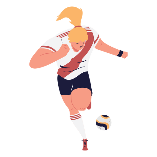 Download Running woman cartoon soccer player - Transparent PNG ...