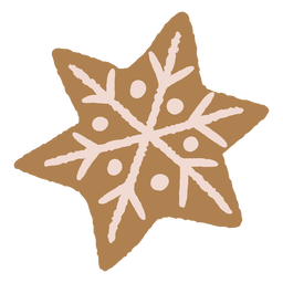 Copo de nieve navidad galleta de jengibre Transparent PNG