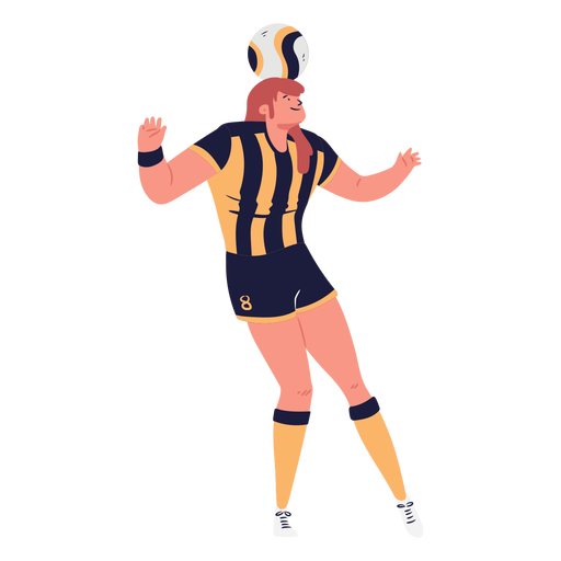 Fußballspieler, der den Ball kontrolliert PNG-Design