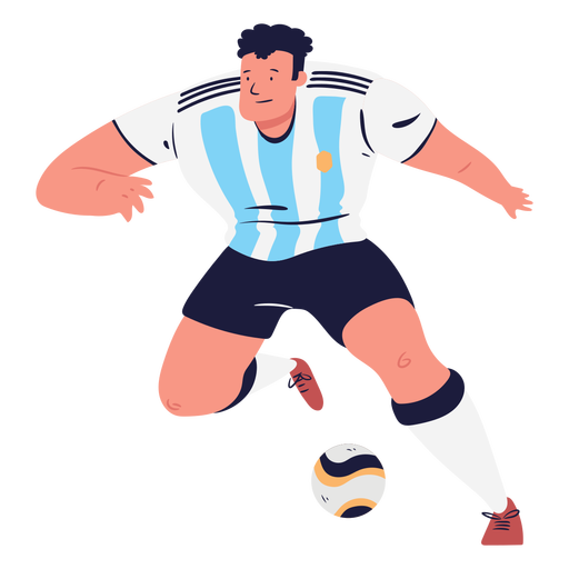 Download Soccer player male character and ball - Transparent PNG ...