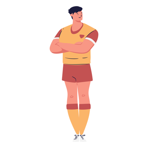 Fußballspieler Mann Charakter PNG-Design