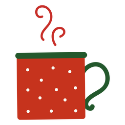 Chávena de natal fumegante Desenho PNG