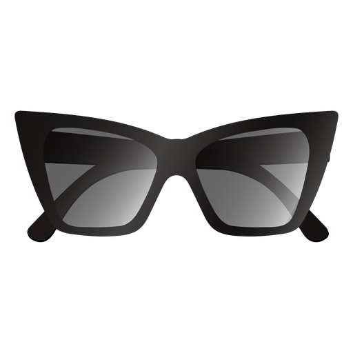 Thick cat eye design sunglasses glossy PNG Design