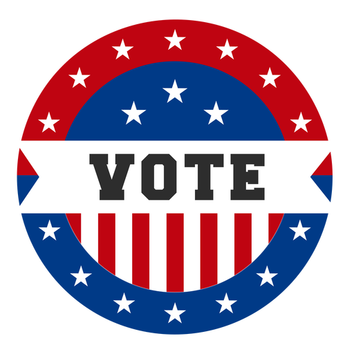 Vote usa design Diseño PNG