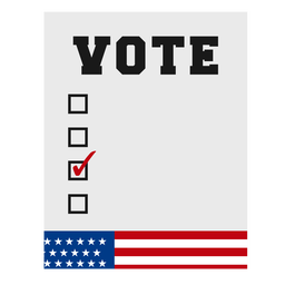 Votar elemento de elecciones de Estados Unidos Diseño PNG