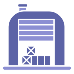 Ícone de caixa de armazém Desenho PNG