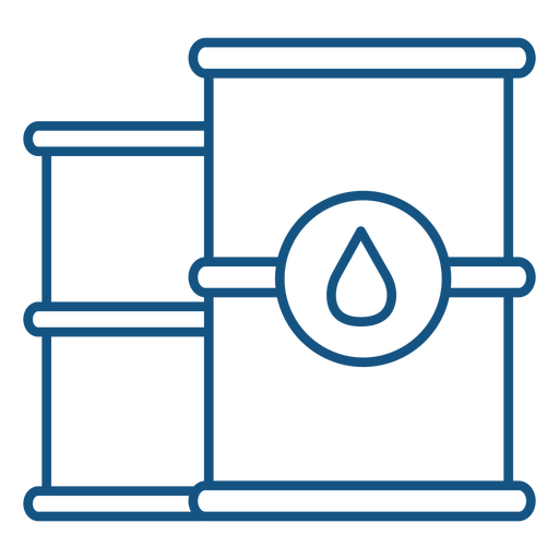 Water containers stroke design PNG Design