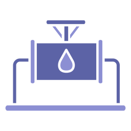 Silueta de industria de maquinaria de agua Transparent PNG