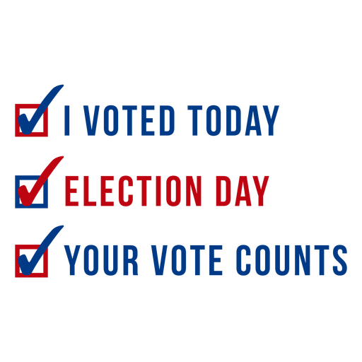 Your vote counts usa elections PNG Design