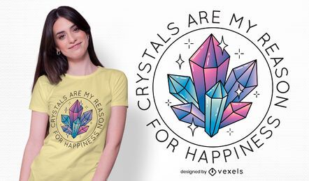 Crystals quote t-shirt design Crystals quote t-shirt design
