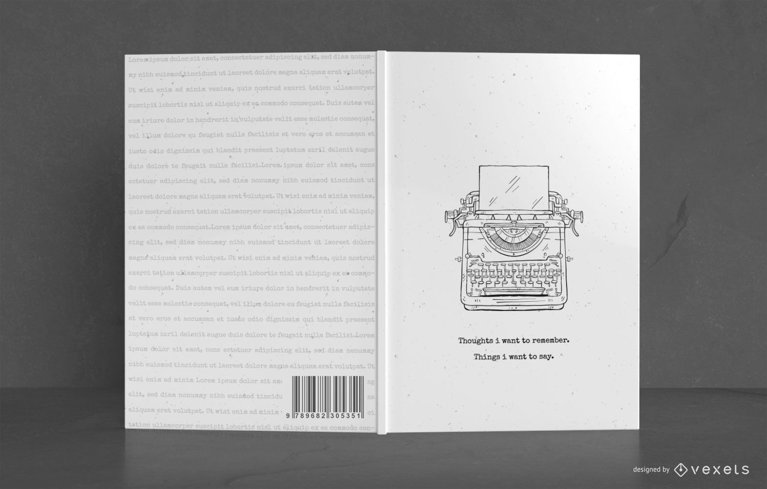 Design da capa do livro do escritor