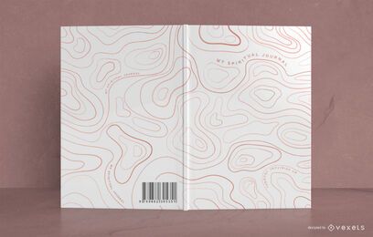Capa do livro abstrato do jornal espiritual
