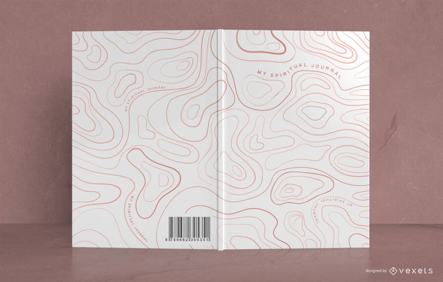 Capa do livro abstrato do jornal espiritual Capa do livro abstrato do jornal espiritual