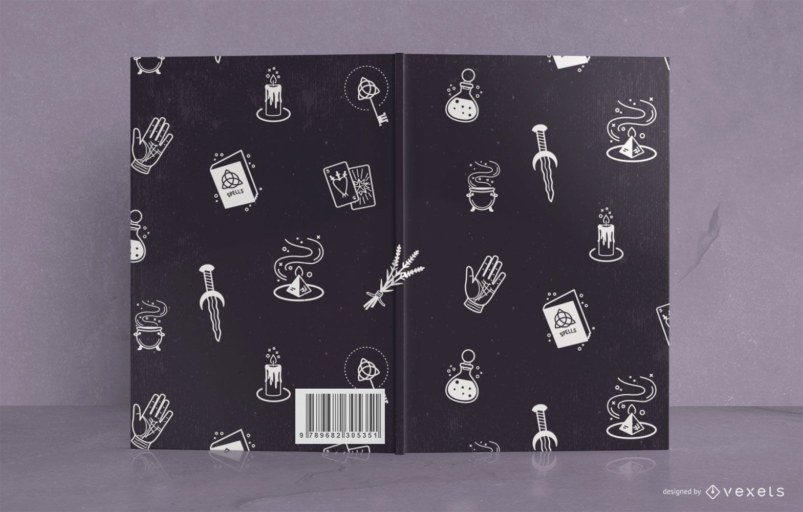 Buchcover-Design für mystische Tagebücher