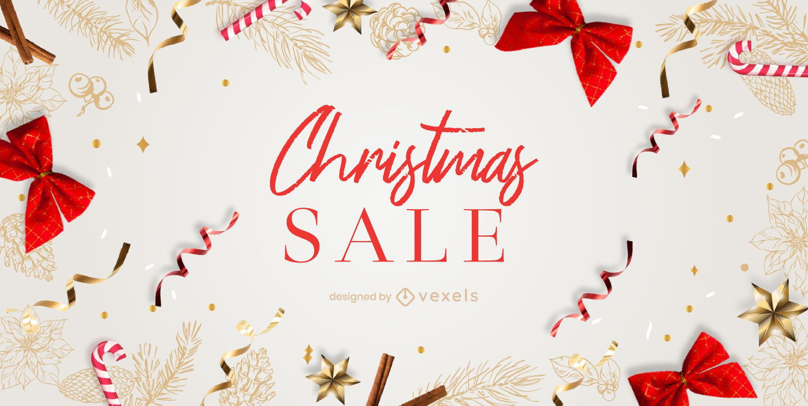 Christmas sale slider template