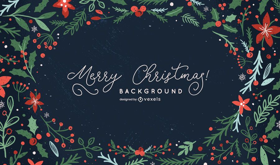 Christmas plant decorations background design Christmas plant decorations background design