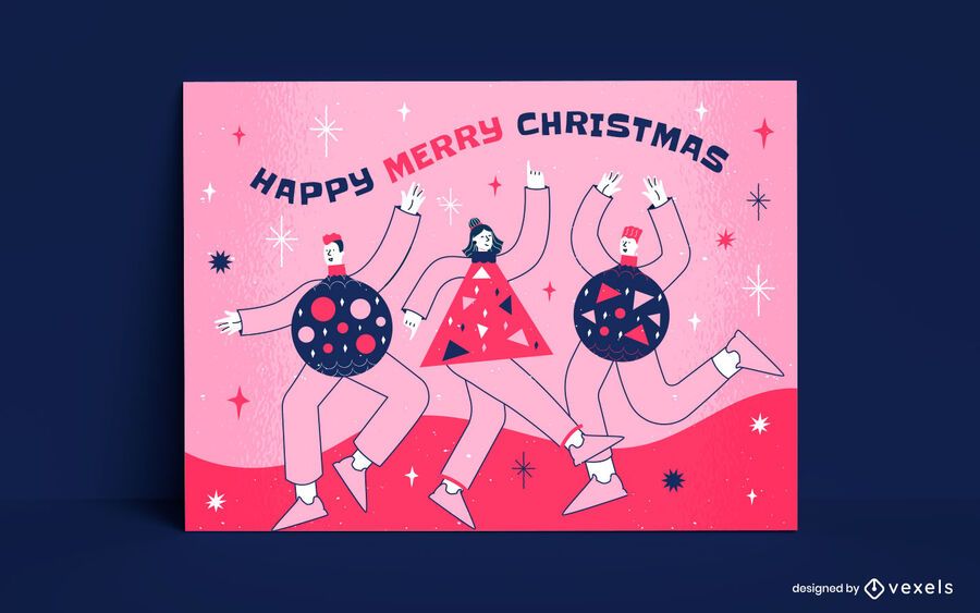 Diseño de plantilla de invitación de navidad Diseño de plantilla de invitación de navidad
