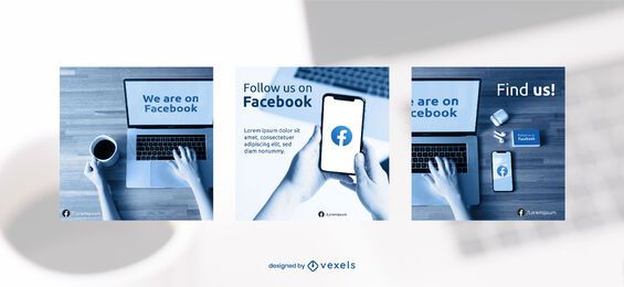 Facebook banner set template