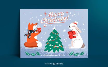 Diseño de plantilla de tarjeta de navidad Diseño de plantilla de tarjeta de navidad