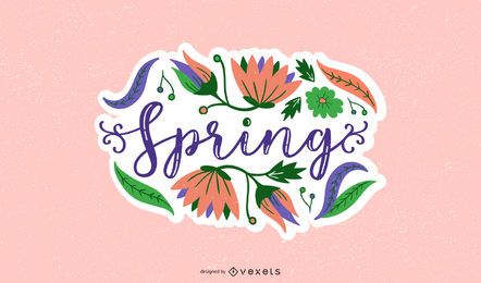 Spring Lettering
