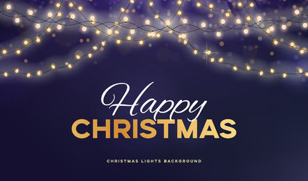 Diseño de fondo de luces navideñas
