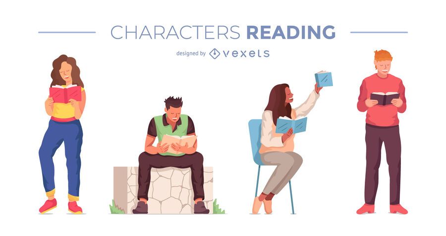 Reading characters set design Reading characters set design