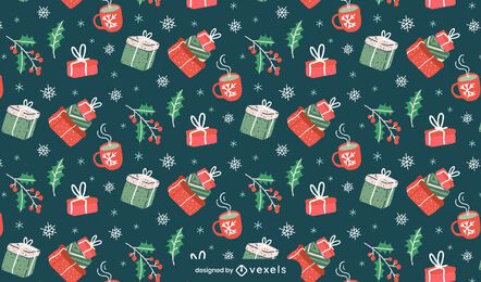 Projeto de padrão de presentes de natal