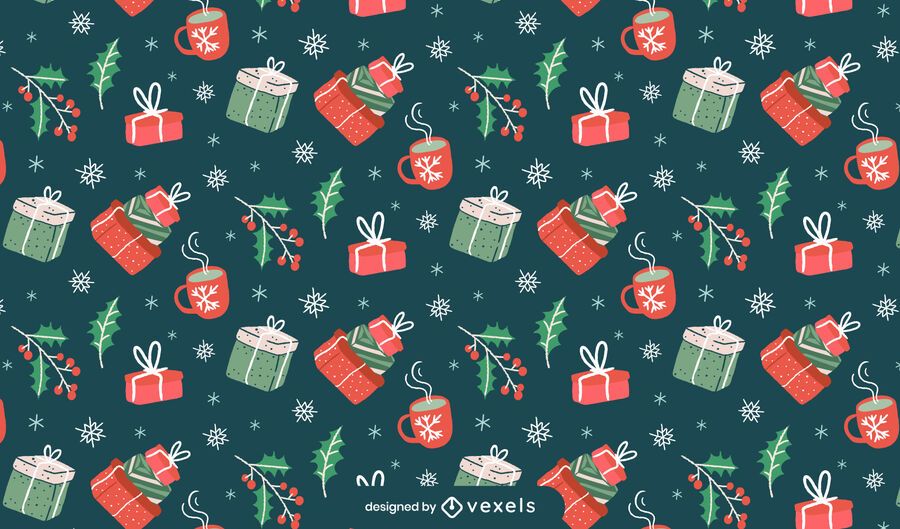 Gifts christmas pattern design Gifts christmas pattern design