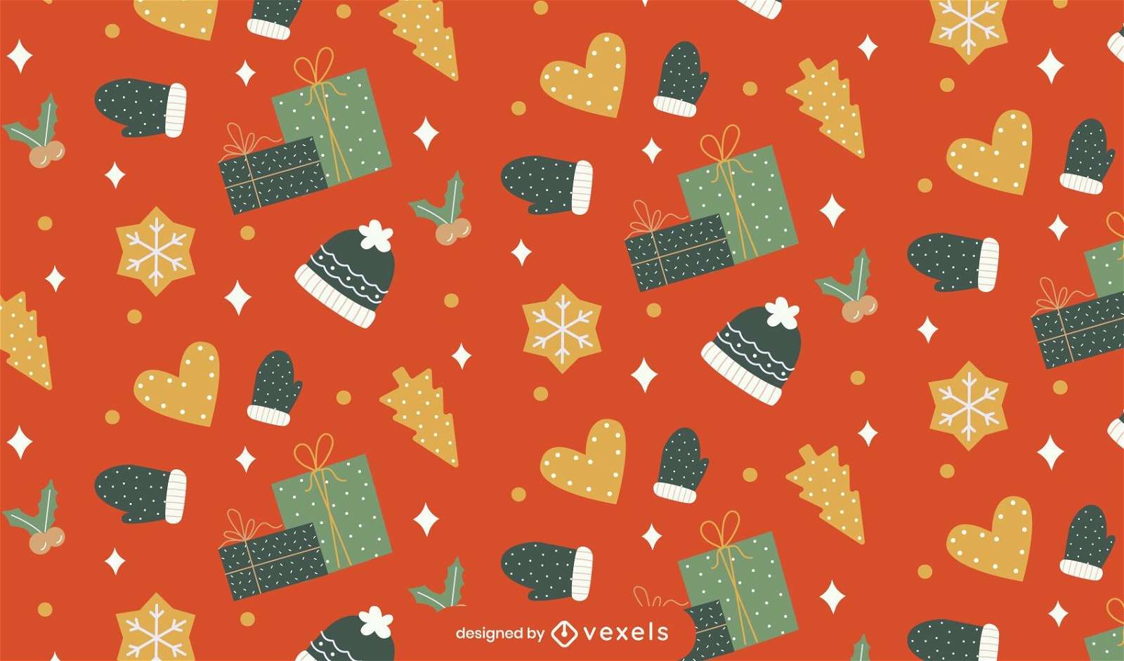 Sparkly christmas pattern design