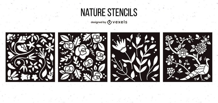 Nature Stencil Design Pack Nature Stencil Design Pack