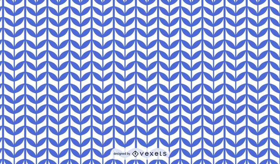 Blue plant stem pattern design Blue plant stem pattern design
