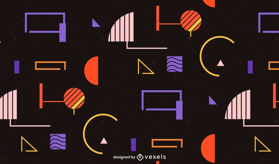 Geometric shape pattern design Geometric shape pattern design