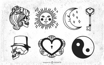 Esoteric Illustrated Elements Pack Esoteric Illustrated Elements Pack