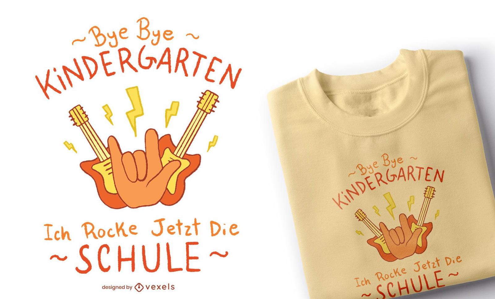Tchau Design de camisetas infantis do jardim de infância