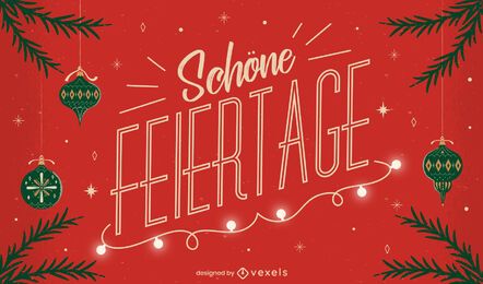 Festive Season German Quote Design
