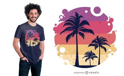 Tropical summer t-shirt design