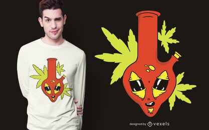 Diseño de camiseta alien bong Diseño de camiseta alien bong