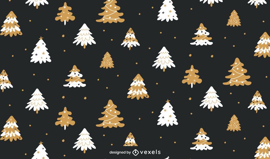 Christmas trees holiday pattern design Christmas trees holiday pattern design