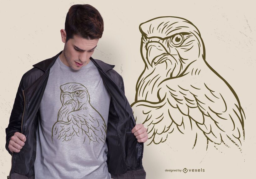 Hand drawn eagle t-shirt design Hand drawn eagle t-shirt design
