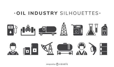 Oil industry elements set Oil industry elements set