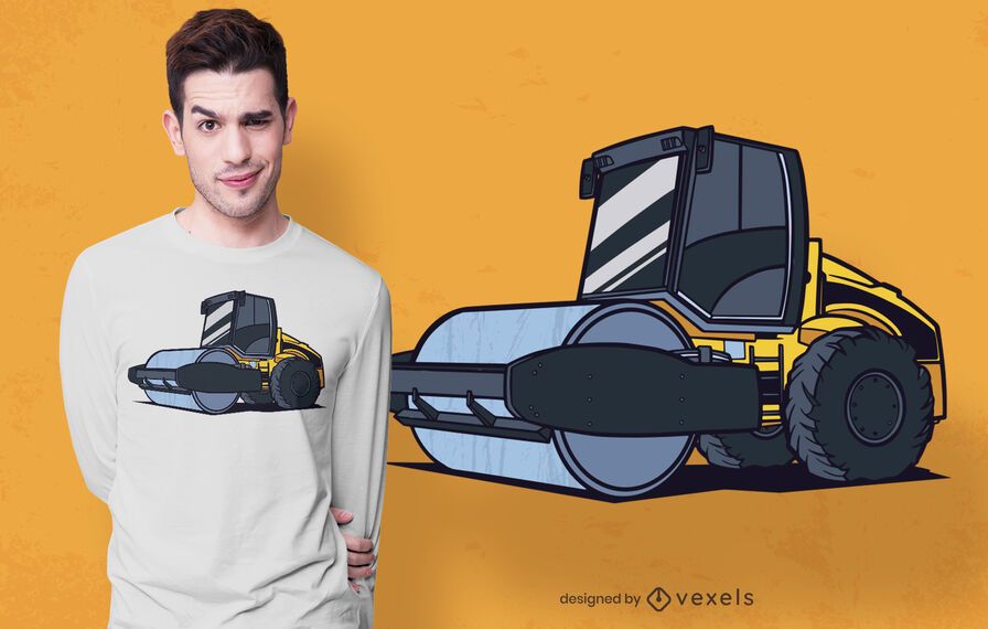 Steamroller t-shirt design Steamroller t-shirt design