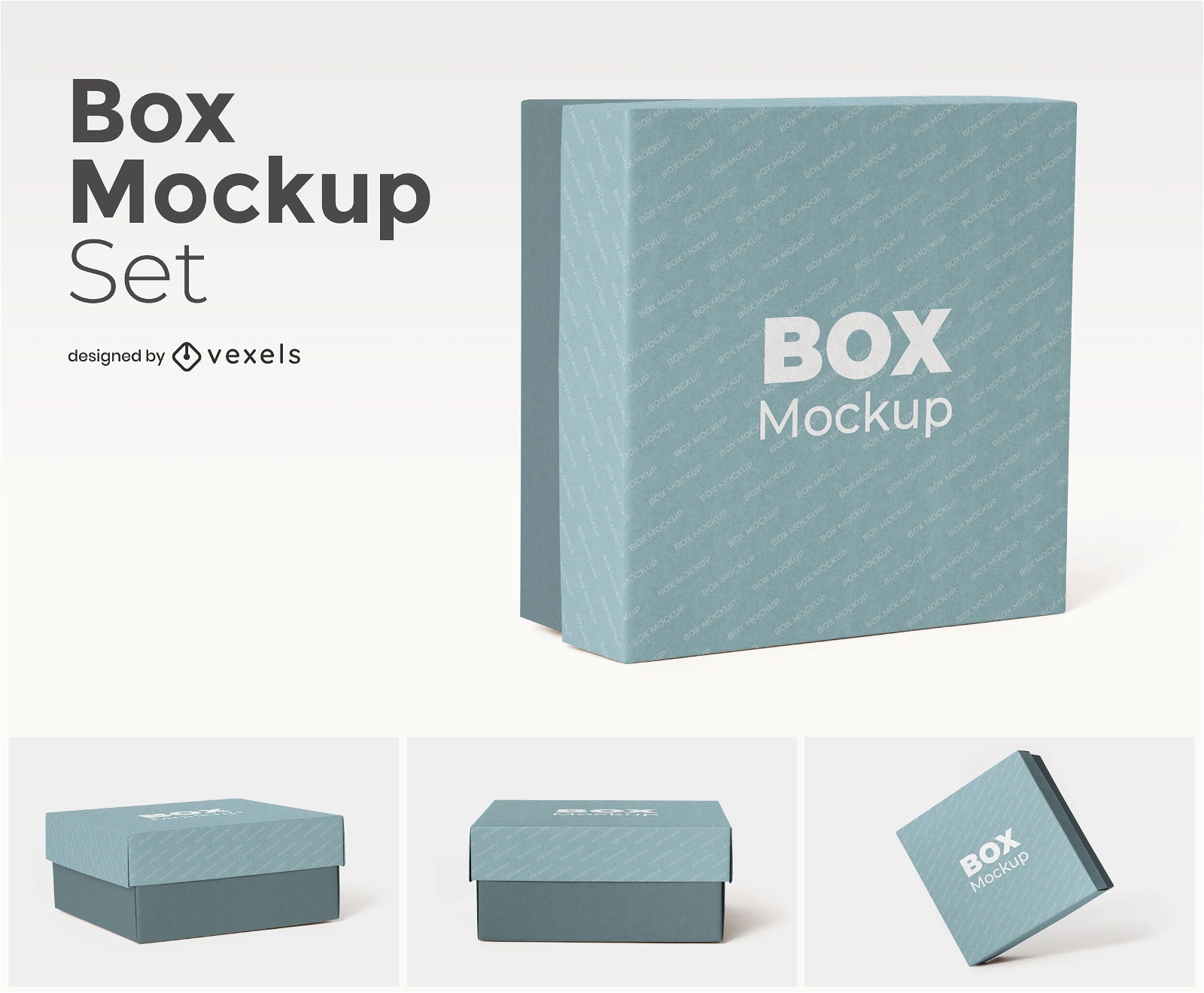 Quadratisches Box-Mockup-Set